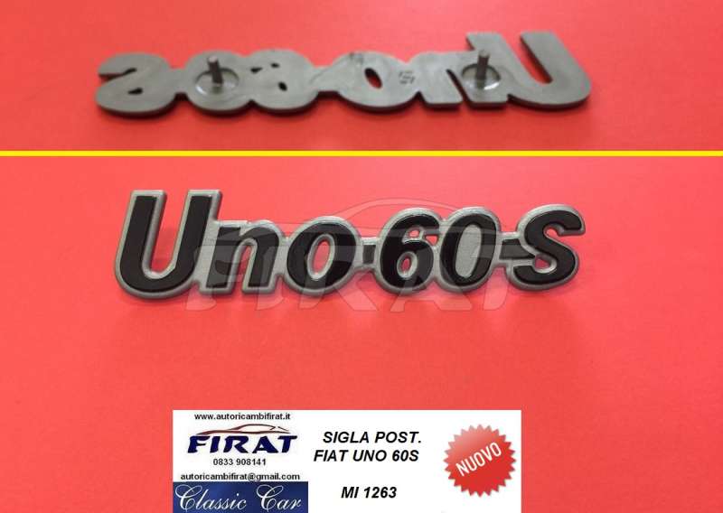 SIGLA FIAT UNO 60S POST.